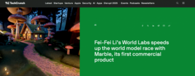 李飛飛團隊推出首款商用世界模型Marble 圖片
