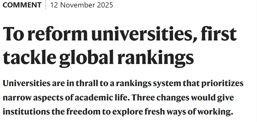 還在看世界大學排名?Nature打臉:排第1和第50差不多! 圖片