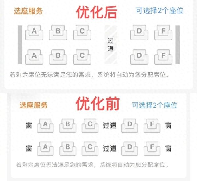 12306回應(yīng)取消靠窗選座:對(duì)選座界面進(jìn)行了優(yōu)化調(diào)整