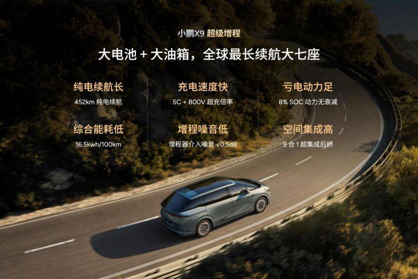 小鵬X9超級增程首發華為DriveONE發電機 定義下一代增程技術標桿